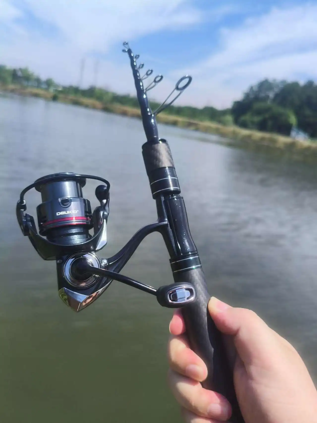 Fishing Equipment Europe - DEUKIO 1.68/1.8M Fishing Rod Reel Combo
