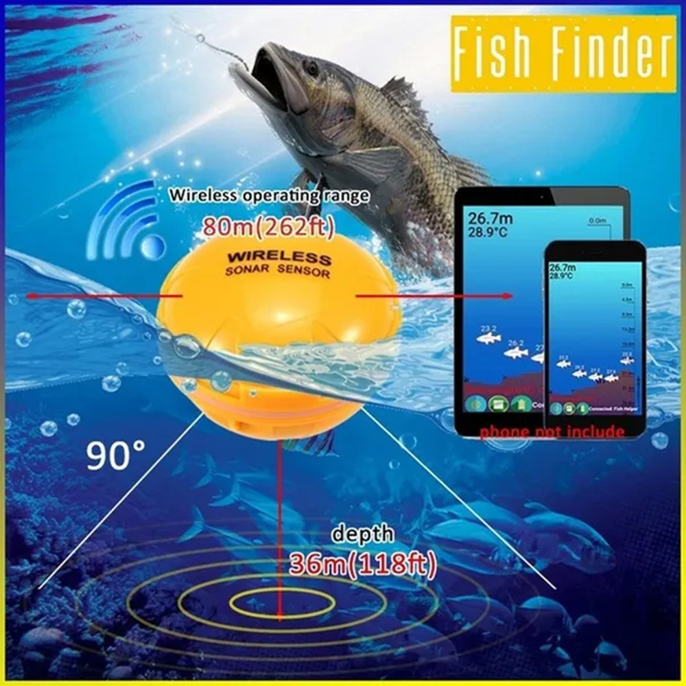Smart Sonar Fish Finder Wirele - Fishing Equipment In English review and price