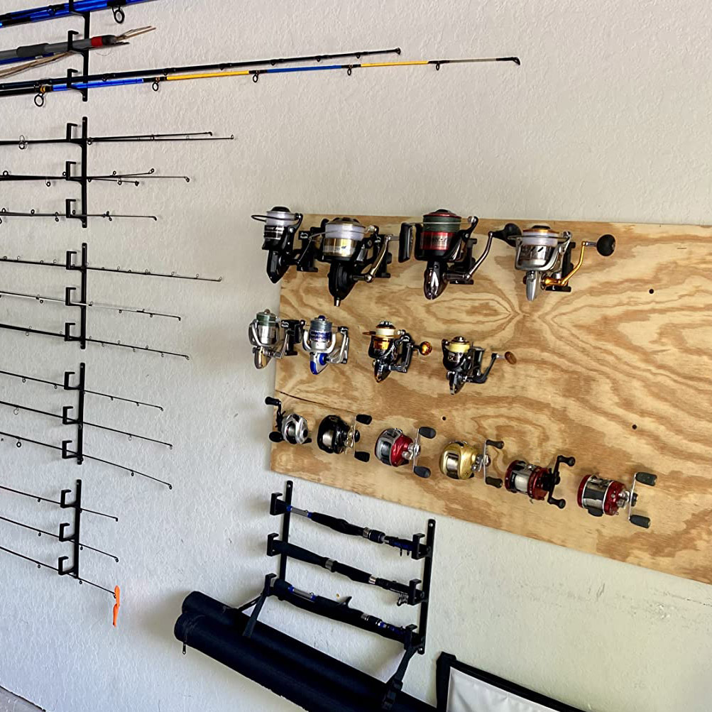 5pcs Wall-hung Fishing Reel Wa - Fishing Equipment Holder review and price