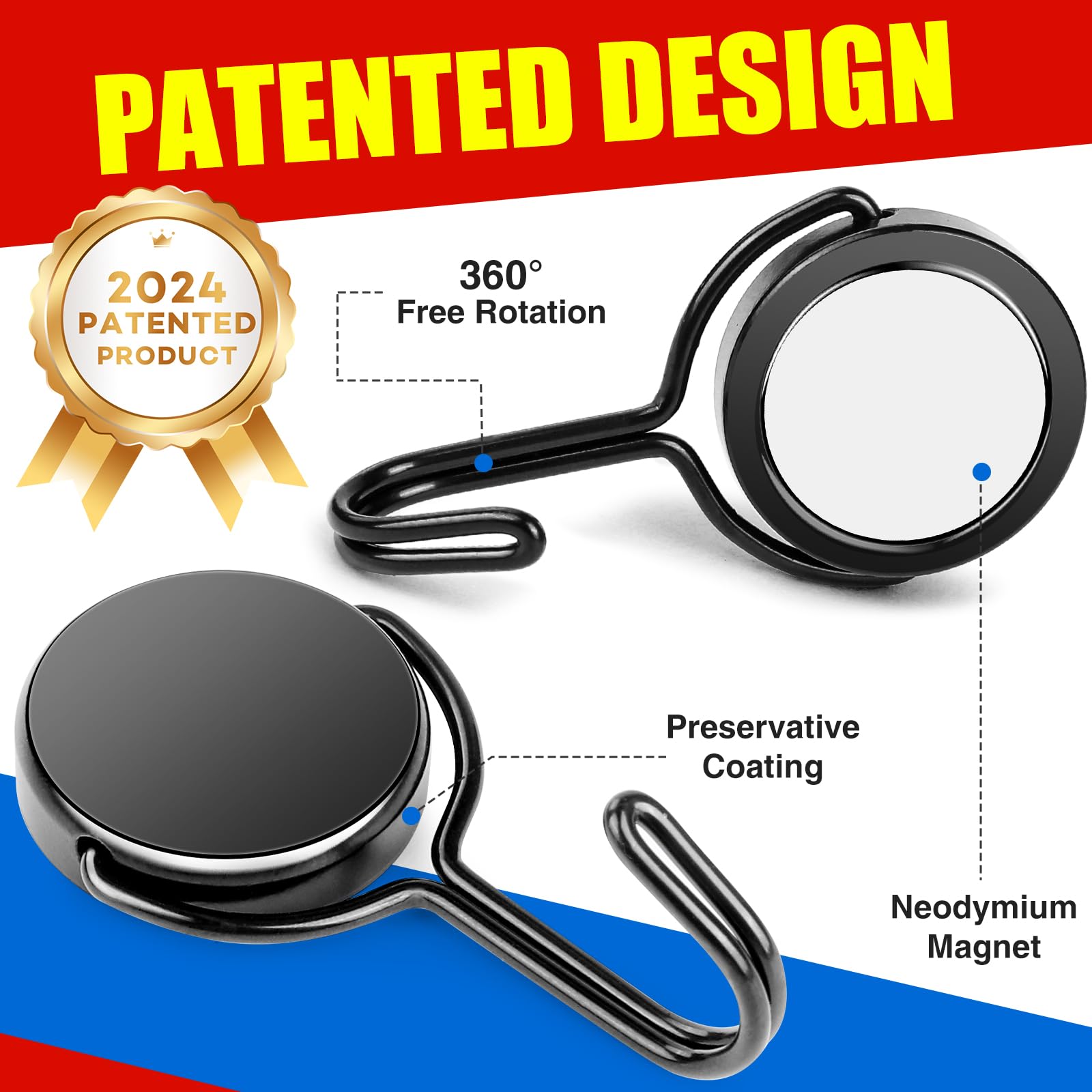 Magnetic Hooks Swivel Swing, 6 - Fishing Swivel Connector review and price