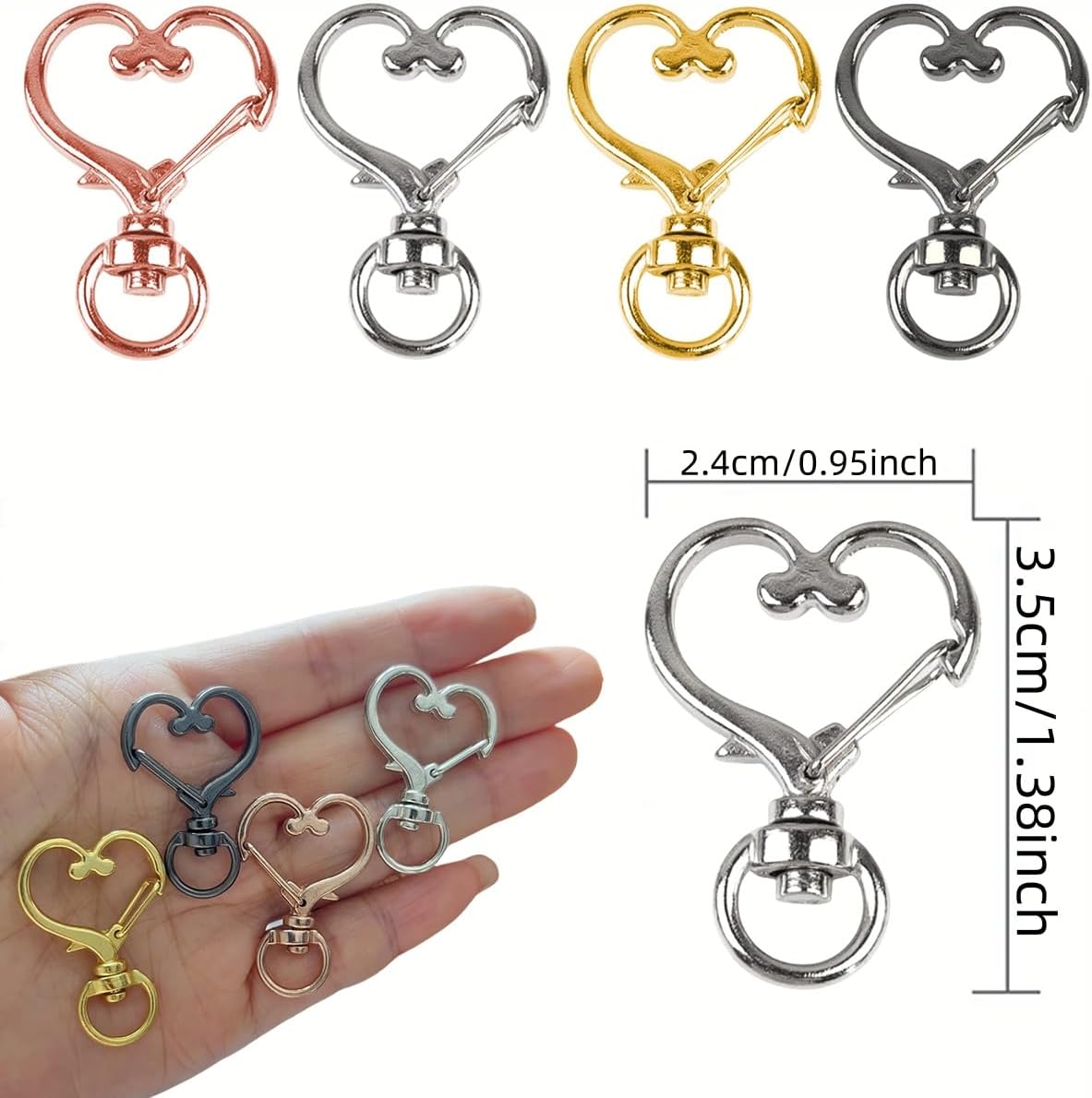 5/10/15/25/40/60Pcs Heart-Shap - Fishing Swivel Connector review and price