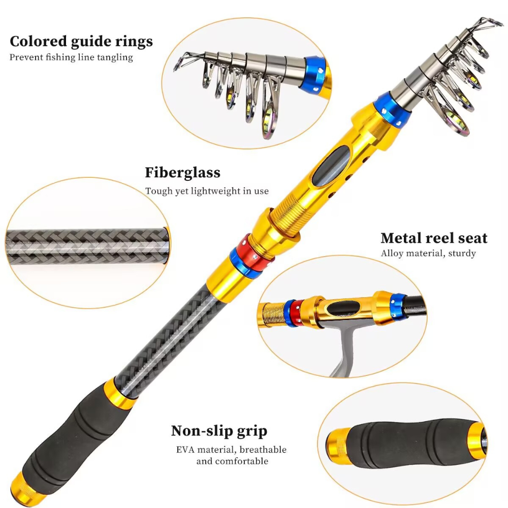 1.8-3.6m Telescopic Fishing Ro - Fishing Equipment Europe review and price