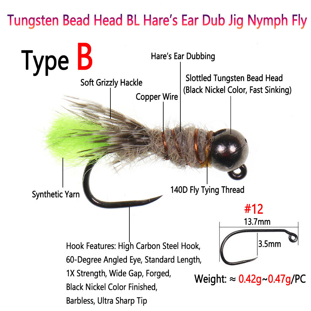Bimoo 6PCS Tungsten Bead Head  - Fishing Equipment Europe review and price